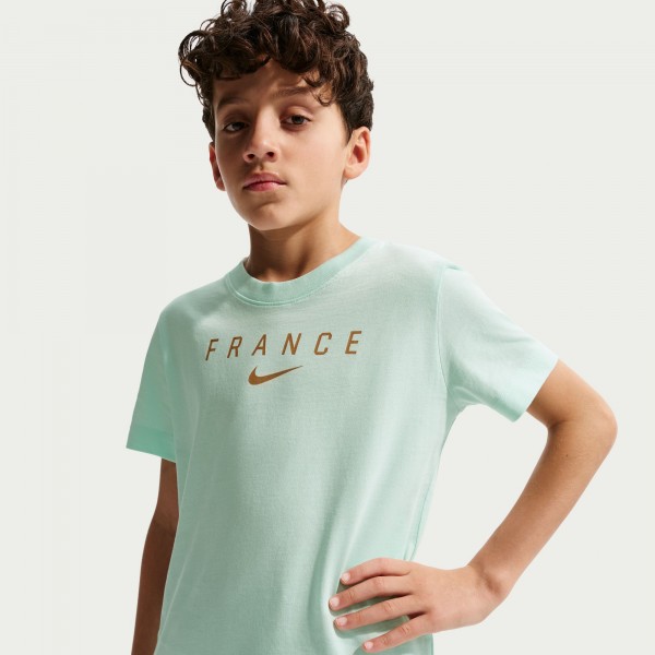 Подростковая France National Team Nike Wordmark T-Shirt - Green