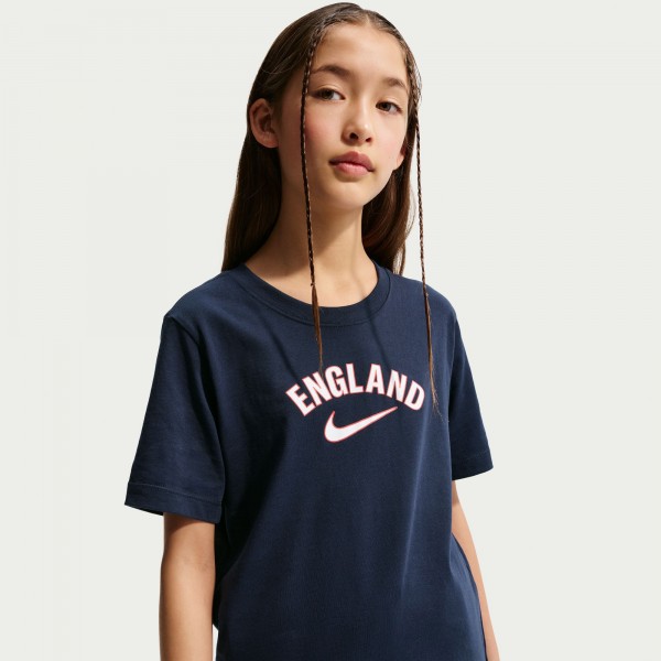 Подростковая England National Team Nike Wordmark T-Shirt - Navy