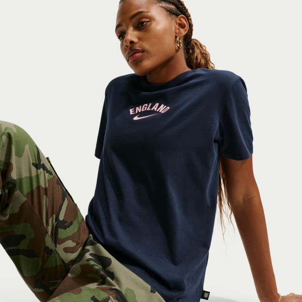 Женская Футболка England National Team Nike Wordmark - Blue