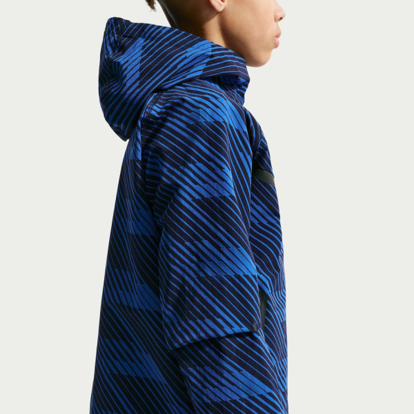 Подростковая France National Team Nike Tech Woven Full-Zip Hooded Jacket - Blue