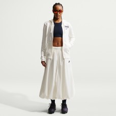 USMNT Nike WoClub Fleece Full-Zip Hoodie - White