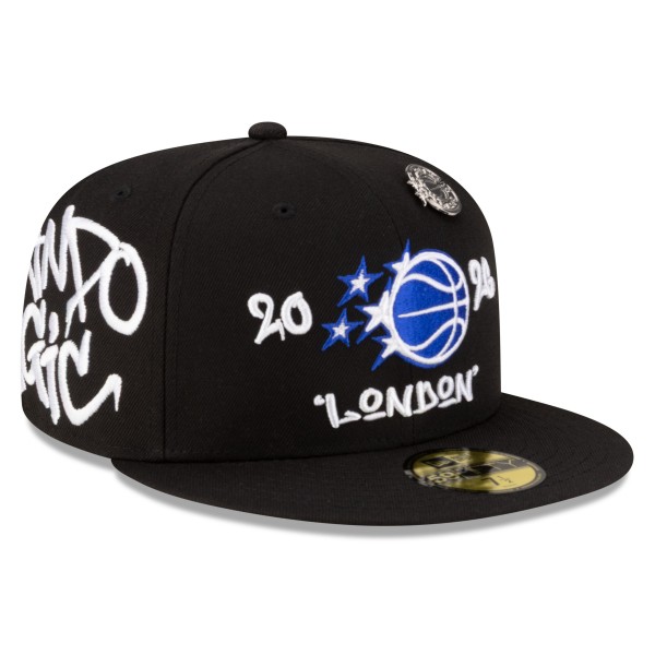 Бейсболка Orlando Magic New Era Black 2026 NBA Global Games London 59FIFTY