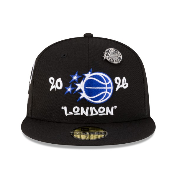 Бейсболка Orlando Magic New Era Black 2026 NBA Global Games London 59FIFTY