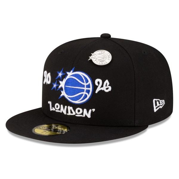 Бейсболка Orlando Magic New Era Black 2026 NBA Global Games London 59FIFTY