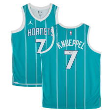 Джерси с автографом Kon Knueppel Charlotte Hornets Fanatics Authentic Teal Jordan Brand Icon Edition Swingman
