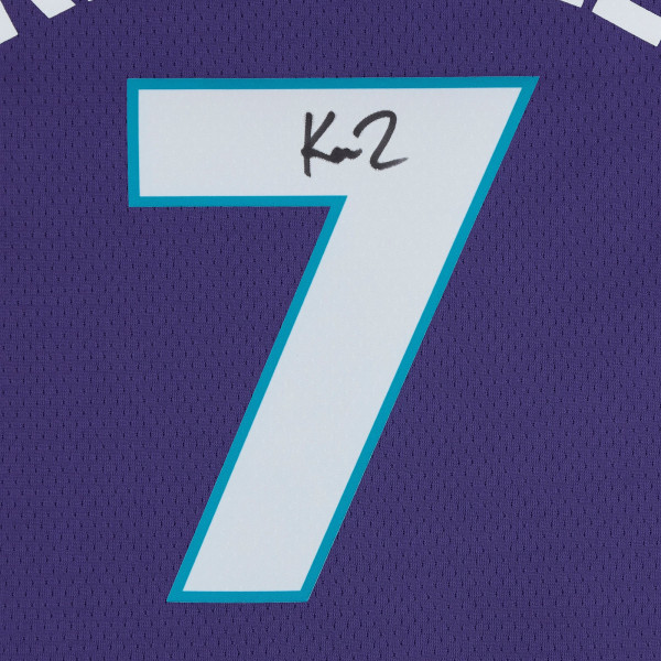 Джерси с автографом Kon Knueppel Charlotte Hornets Fanatics Authentic Purple Jordan Brand Statement Edition Swingman