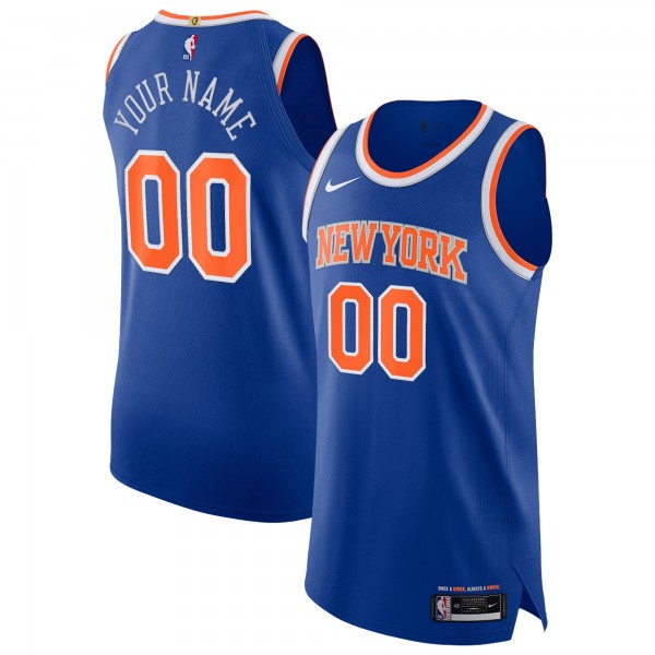 Именная джерси New York Knicks Nike Blue Authentic - Icon Edition