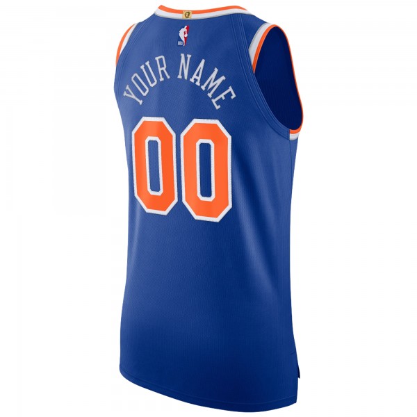 Именная джерси New York Knicks Nike Blue Authentic - Icon Edition