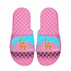 Unisex Los Angeles Dodgers ISlide Pink Ice Cream Drip Slide Sandals
