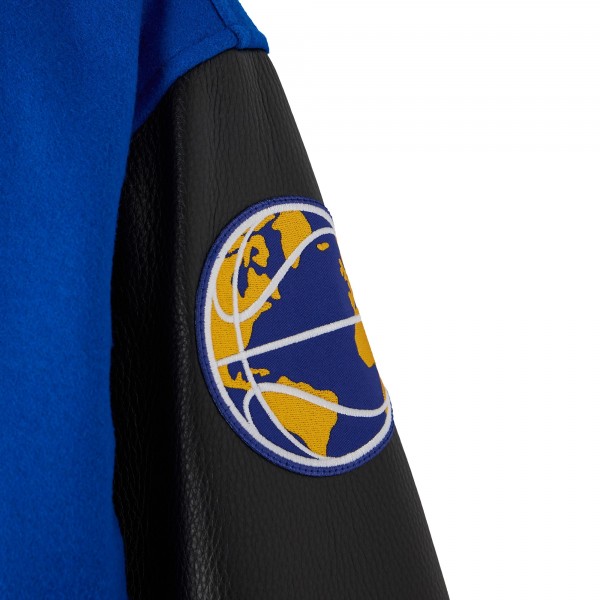 Golden State Warriors OVO x NBA Royal Full-Snap Varsity Jacket
