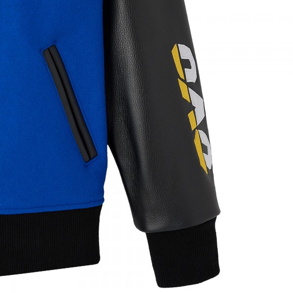 Golden State Warriors OVO x NBA Royal Full-Snap Varsity Jacket