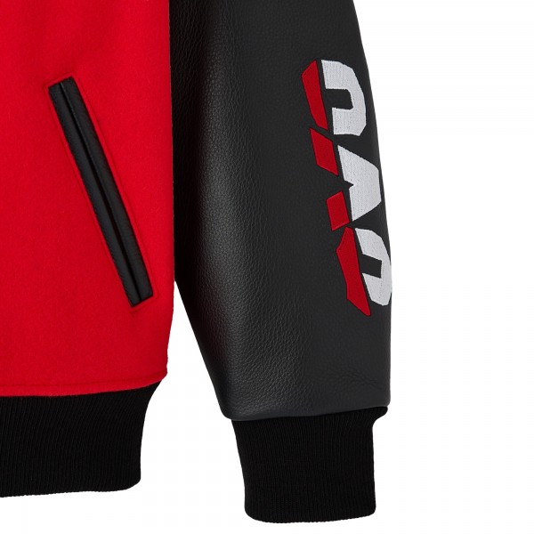 Chicago Bulls OVO x NBA Red Full-Snap Varsity Jacket