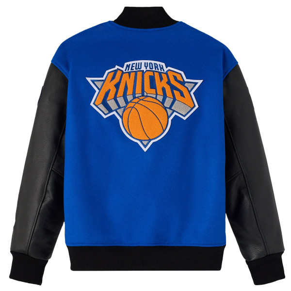 Куртка New York Knicks OVO x NBA Blue Full-Snap Varsity