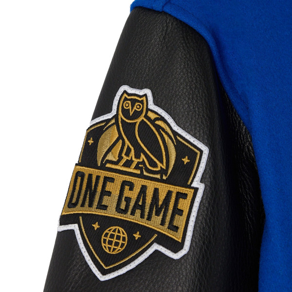 Куртка New York Knicks OVO x NBA Blue Full-Snap Varsity