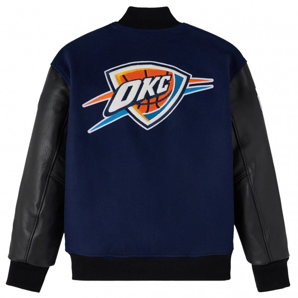 Куртка Oklahoma City Thunder OVO x NBA Navy Full-Snap Varsity