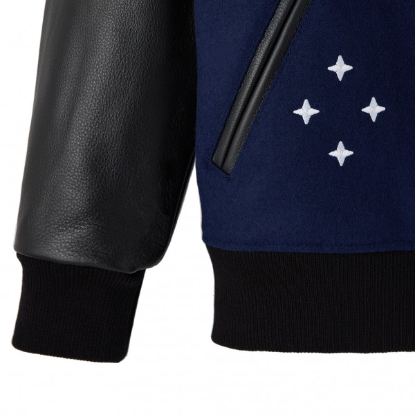 Куртка Oklahoma City Thunder OVO x NBA Navy Full-Snap Varsity