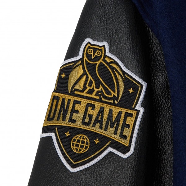 Куртка Oklahoma City Thunder OVO x NBA Navy Full-Snap Varsity
