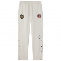 New York Knicks OVO x NBA Gray Snap Sweatpants