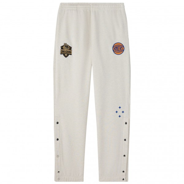New York Knicks OVO x NBA Gray Snap Sweatpants
