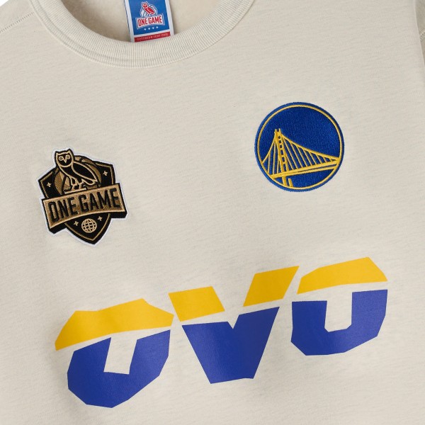 Golden State Warriors OVO x NBA Natural Fleece Sweatshirt