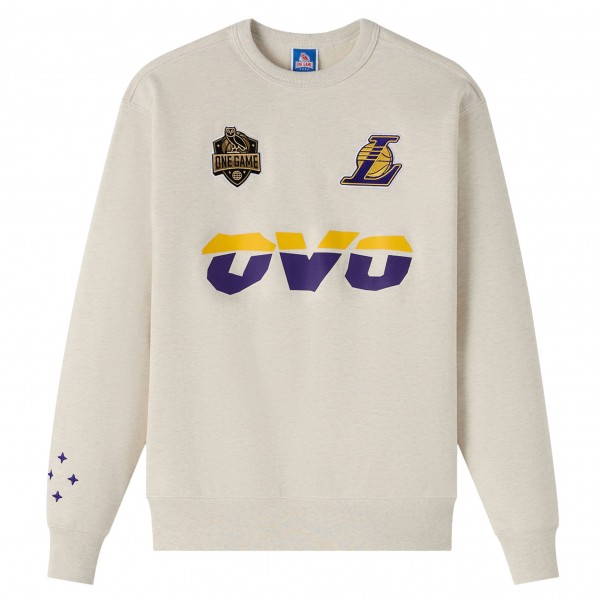 Кофта Los Angeles Lakers OVO x NBA Natural Fleece
