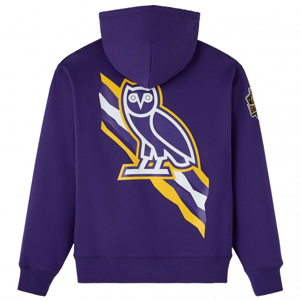 Толстовка Los Angeles Lakers OVO x NBA Purple Fleece
