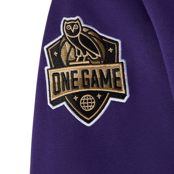 Толстовка Los Angeles Lakers OVO x NBA Purple Fleece