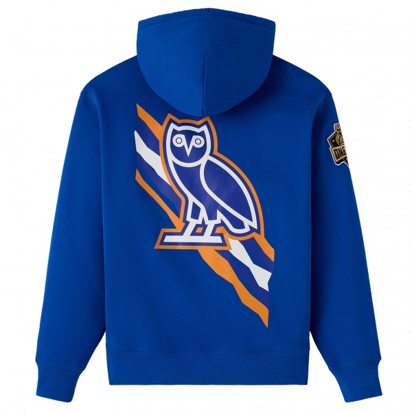 New York Knicks OVO x NBA Blue Fleece Hoodie