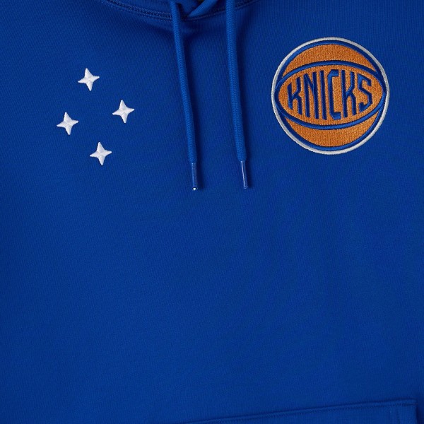 New York Knicks OVO x NBA Blue Fleece Hoodie