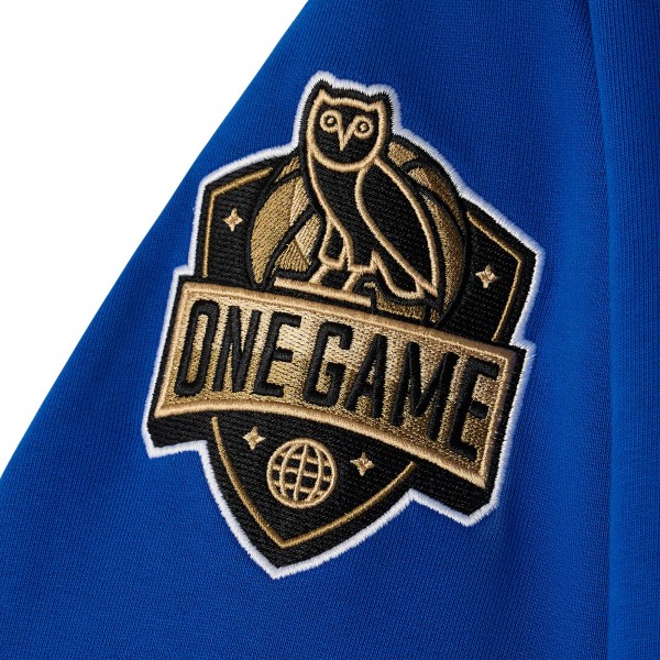 New York Knicks OVO x NBA Blue Fleece Hoodie