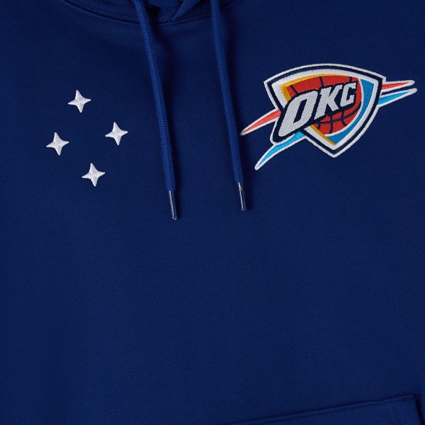 Толстовка Oklahoma City Thunder OVO x NBA Blue Fleece