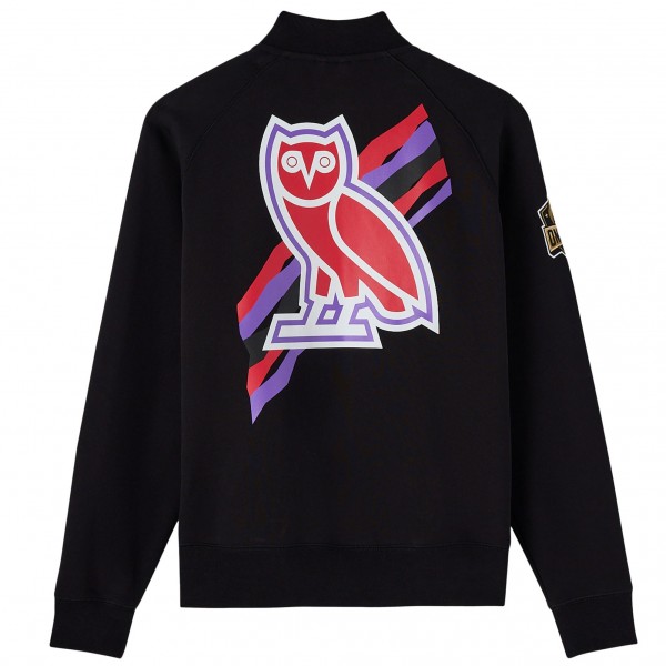 Toronto Raptors OVO x NBA Black Heavyweight Full-Zip Fleece Jacket
