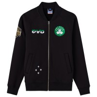 Boston Celtics OVO x NBA Black Heavyweight Full-Zip Fleece Jacket