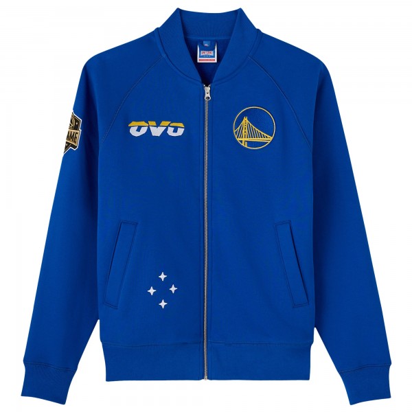 Golden State Warriors OVO x NBA Royal Heavyweight Full-Zip Fleece Jacket