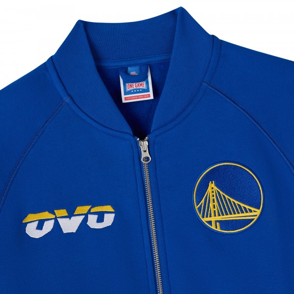 Golden State Warriors OVO x NBA Royal Heavyweight Full-Zip Fleece Jacket