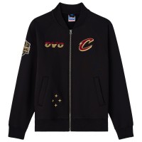 Cleveland Cavaliers OVO x NBA Black Heavyweight Full-Zip Fleece Jacket
