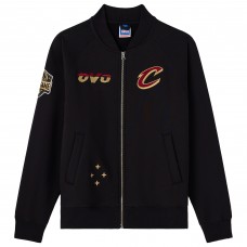 Cleveland Cavaliers OVO x NBA Black Heavyweight Full-Zip Fleece Jacket
