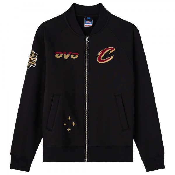 Cleveland Cavaliers OVO x NBA Black Heavyweight Full-Zip Fleece Jacket