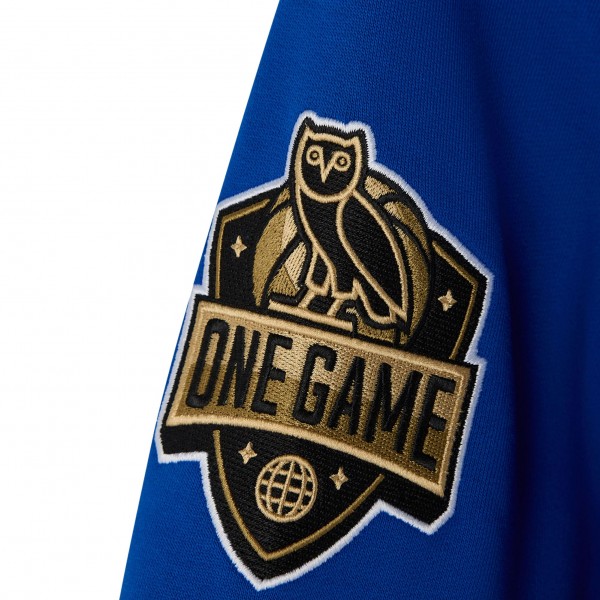 New York Knicks OVO x NBA Blue Heavyweight Full-Zip Fleece Jacket