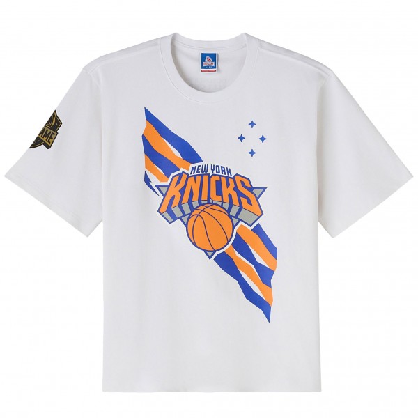 New York Knicks OVO x NBA White Heavyweight T-Shirt