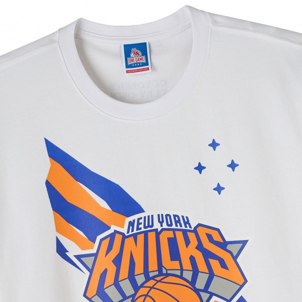 New York Knicks OVO x NBA White Heavyweight T-Shirt