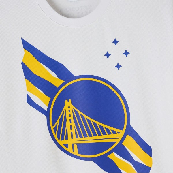 Golden State Warriors OVO x NBA White Heavyweight T-Shirt
