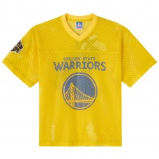 Джерси Golden State Warriors OVO x NBA Gold Mesh Football Fashion
