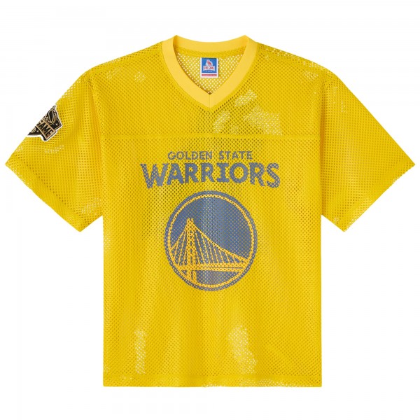 Джерси Golden State Warriors OVO x NBA Gold Mesh Football Fashion