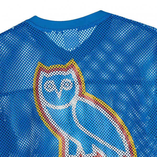 Джерси Oklahoma City Thunder OVO x NBA Blue Mesh Football Fashion