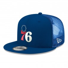 Бейсболка Philadelphia 76ers New Era Royal Core Logo Meshback 9FIFTY Snapback