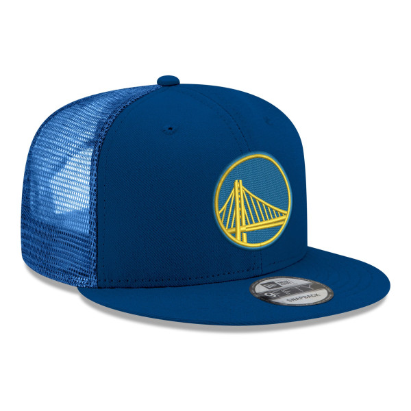 Бейсболка Golden State Warriors New Era Royal Core Logo Meshback 9FIFTY