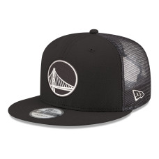 Бейсболка Golden State Warriors New Era Black Core Logo Meshback 9FIFTY