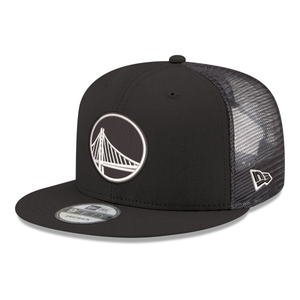 Бейсболка Golden State Warriors New Era Black Core Logo Meshback 9FIFTY