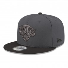 Бейсболка New York Knicks New Era Gray/Black Logo 2-Tone 9FIFTY Snapback